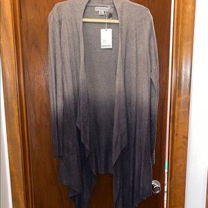 BAREFOOT DREAMS COZYCHIC LITE OMBRÉ CALYPSO WRAP L/ XL NWT LODEN/ CARBON GRAY